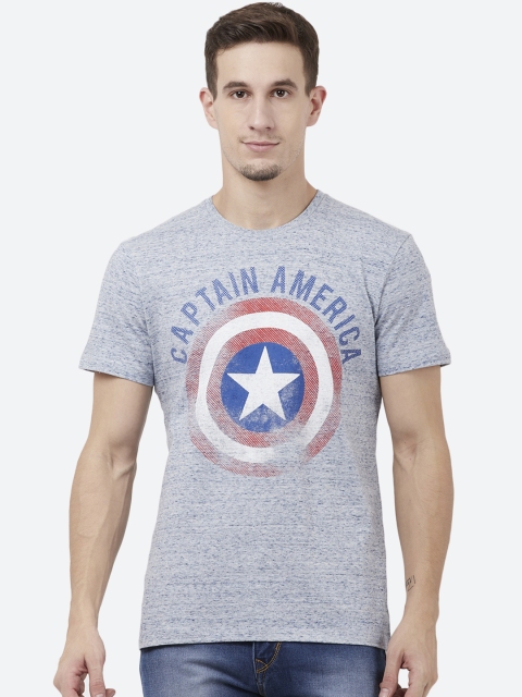 

CAPTAIN AMERICA featured Grey Tshirt for Men
