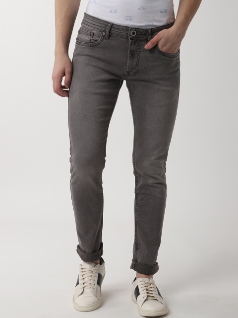 

Peter England Men Grey Slim Fit Jeans