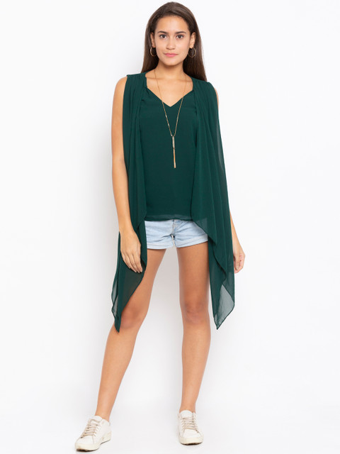 

Iti Women Green Solid Top