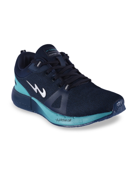 Men Navy Blue Mesh Running Shoes