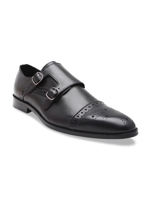

HATS OFF ACCESSORIES Men Black Leather Monks