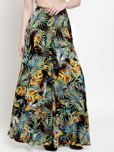

Just Wow Women Multicoloured Printed Flared Palazzos, Multi