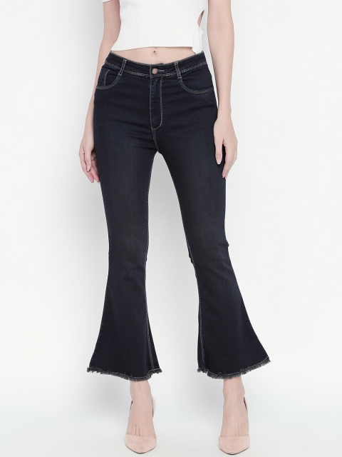 

PURPLE WATER Women Navy Blue Slim Fit High-Rise Clean Look Stretchable Jeans