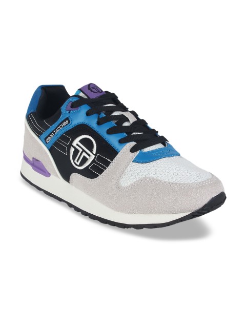 

Sergio Tacchini Men White & Blue Sneakers