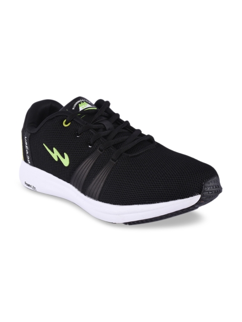 

Campus Men Black Mesh Running Shoes