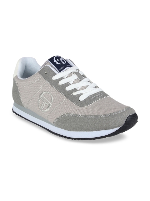 

Sergio Tacchini Men Grey Colourblocked Sneakers