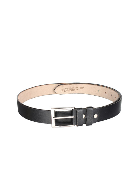 

Swiss Design Men Black Solid Belt