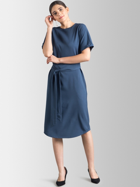 

FableStreet Women Blue A-Line Dress
