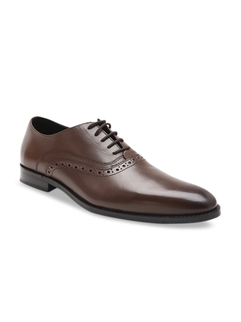 

HATS OFF ACCESSORIES Men Brown Leather Formal Oxfords