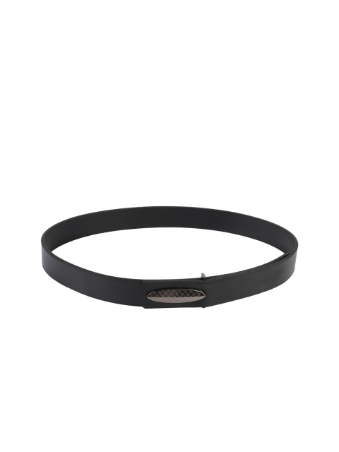 

Swiss Design Men Black Solid Leather Belt