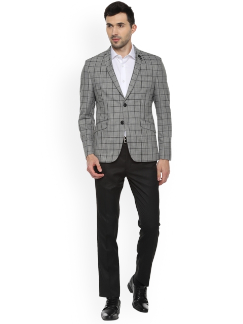 

Van Heusen Men Grey Super Slim Fit Suit
