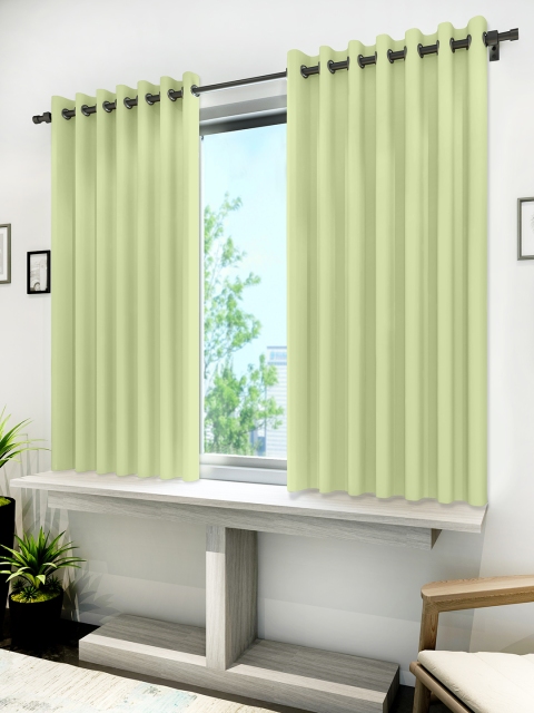 

Divine Casa Lime Green Set of 2 Window Curtains