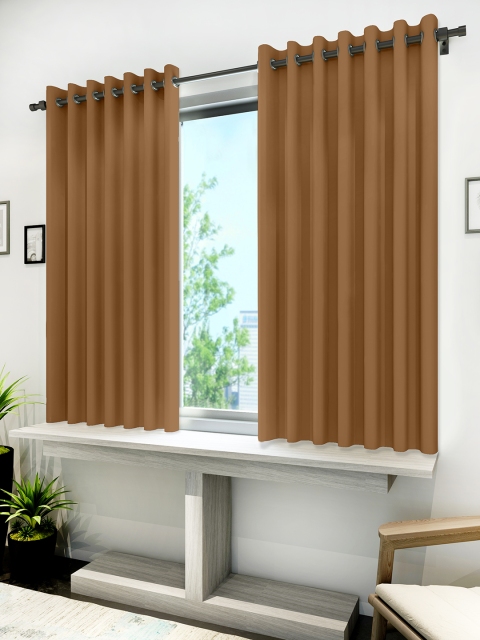 

Divine Casa Brown Set of 2 Window Curtains
