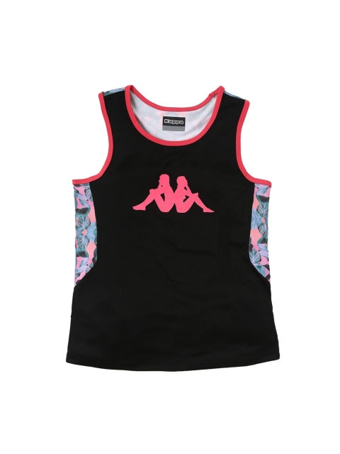 

Kappa Girls Black Printed Tank Top