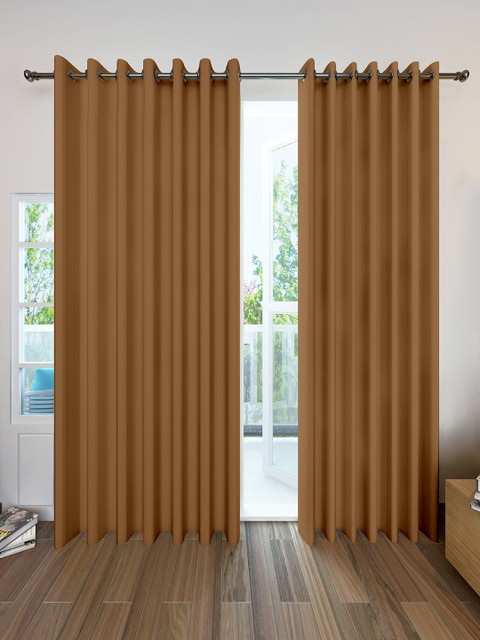 

Divine Casa Brown Single Door Curtain