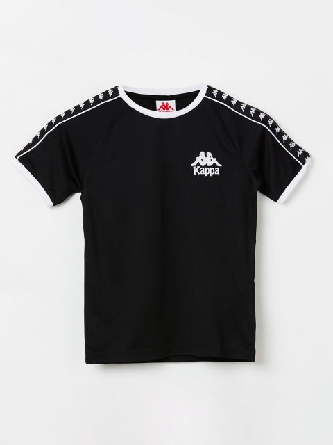 

Kappa Boys Black Solid Round Neck T-shirt