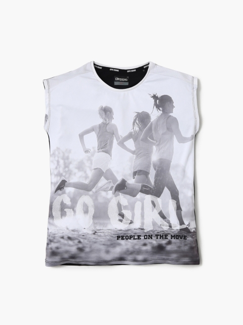

Kappa Girls Black Printed Top