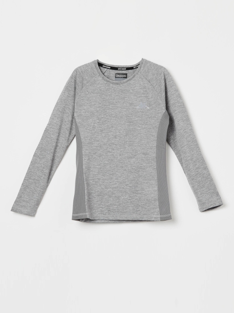 

Kappa Girls Grey Self Design Top