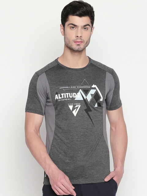 

Ajile by Pantaloons Men Grey Printed Round Neck T-shirt