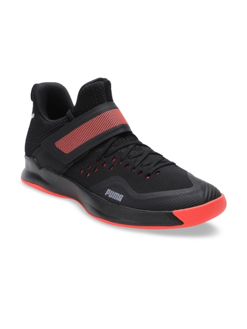 

Puma Unisex Black Textile Mid-Top Walking Shoes