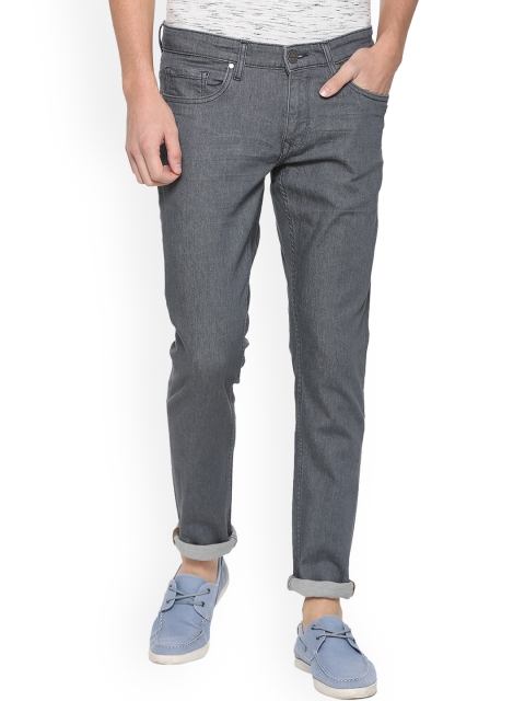 

Louis Philippe Men Grey Slim Fit Mid-Rise Clean Look Stretchable Jeans