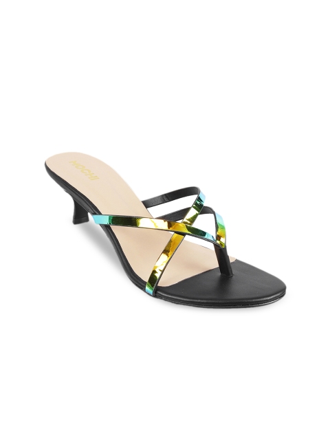 

Mochi Women Black Solid Heels