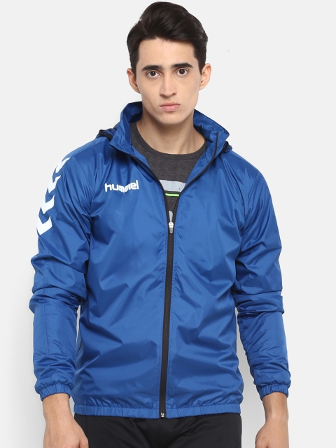 

hummel Men Blue Solid Bomber Jacket