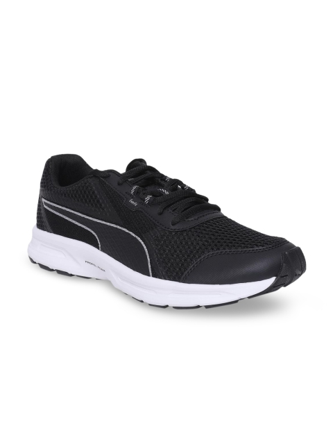 

Puma Men Black Mesh Mid-Top Running Shoes