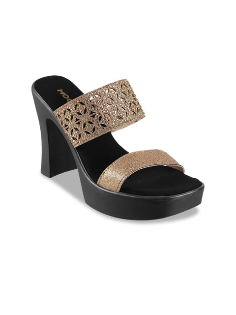 

Mochi Women Gold-Toned Solid Heels