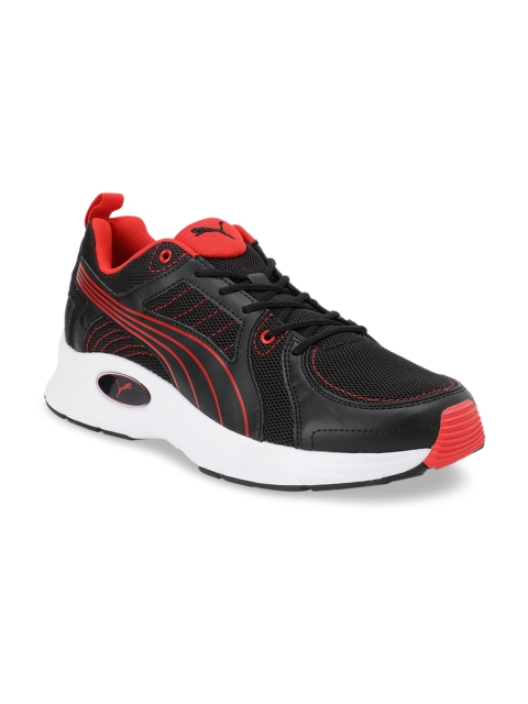 

Puma Unisex Black Nucleus Run-High Risk Red
