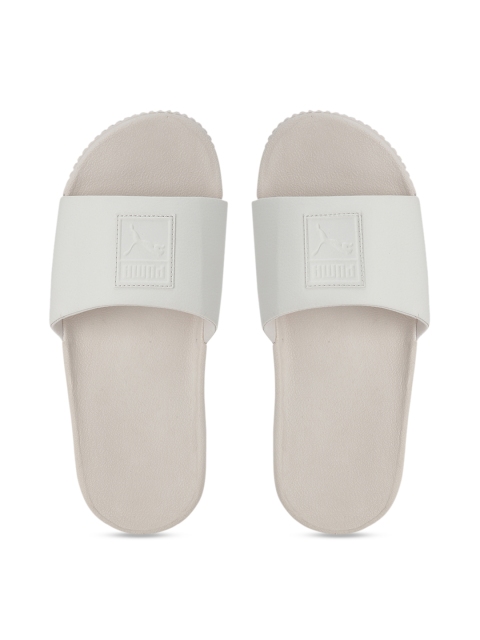 

Puma Women Cream-Coloured Solid Sliders