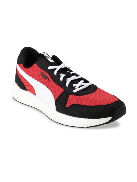 

Puma Men Black & Red NRGY Neko Retro Puma Black-High Running Shoes