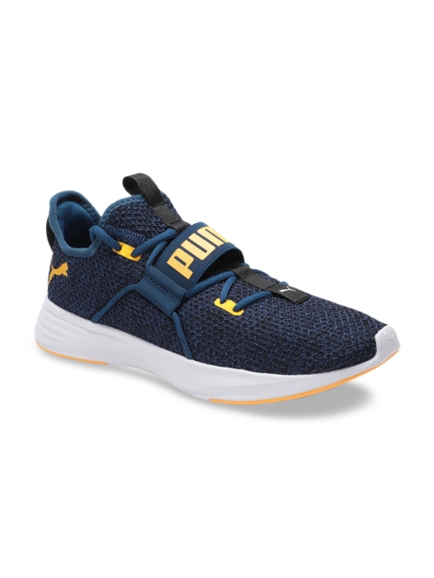 

Puma Men Navy Blue Textile Mid-Top Persist XT Knit Gibraltar Ale Training or Gym Shoes