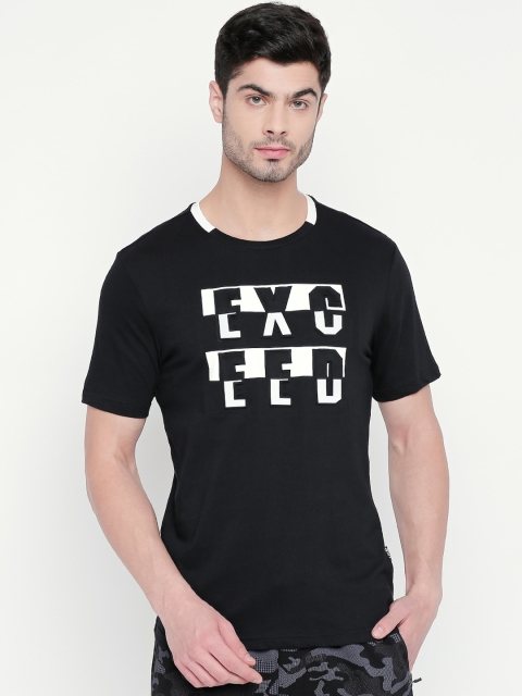 

Ajile by Pantaloons Men Black Printed Round Neck T-shirt