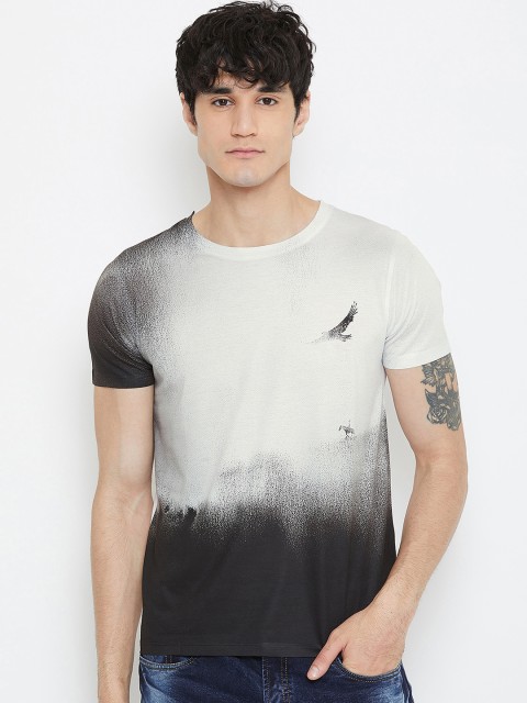 

Wear Your Mind Men White Printed Round Neck T-shirt