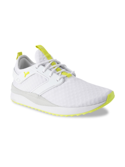

Puma Unisex White Pacer Next Excel Core Puma White-Nrgy Ye Sneakers