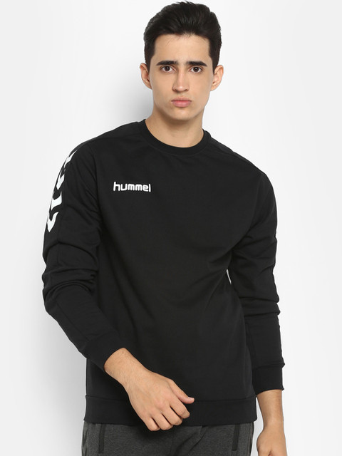 

hummel Men Black Solid Sweatshirt
