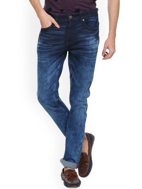 

Louis Philippe Men Blue Slim Fit Mid-Rise Clean Look Stretchable Jeans