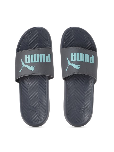 

Puma Unisex Grey Printed Sliders