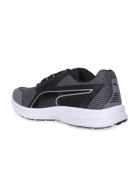 

Puma Men Grey Textile Essential Runner Mid-Top Running Shoes