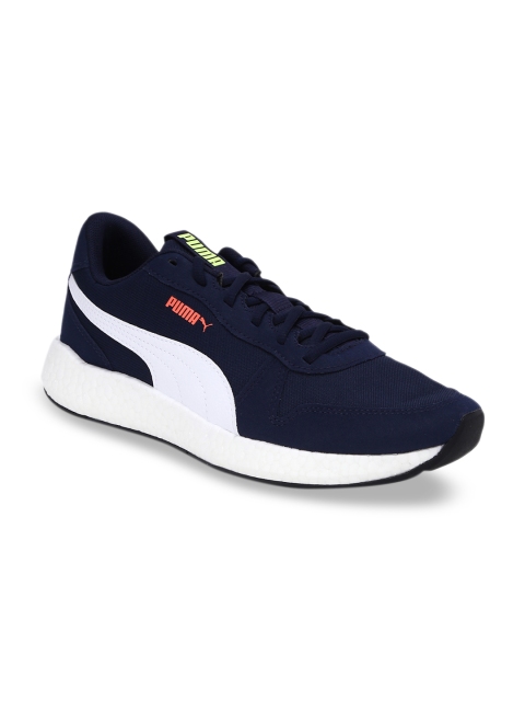

Puma Men Navy Blue Mid-Top NRGY Neko Retro Running Shoes