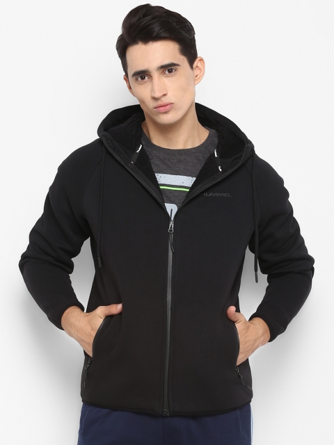 

hummel Men Black Solid Bomber Jacket