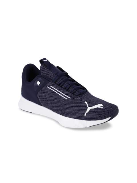 Puma Unisex Navy Blue Mesh Flyer Modern Peacoat Running Shoes