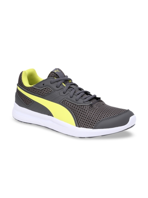 

Puma Unisex Grey Mesh Mid-Top Running Shoes