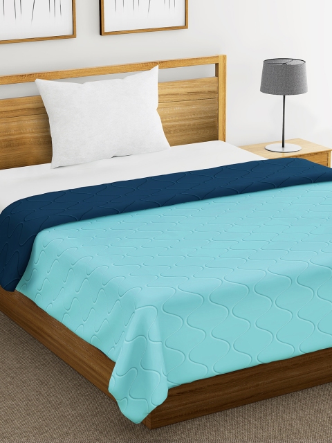 

Divine Casa Blue Quilted Mild Winter 150 GSM Single Bed Comforter