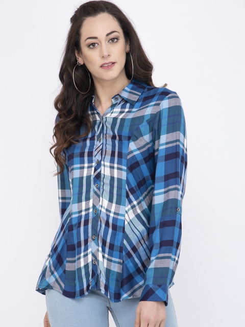 

Instacrush Women Multicoloured Regular Fit Checked Casual Shirt, Multi