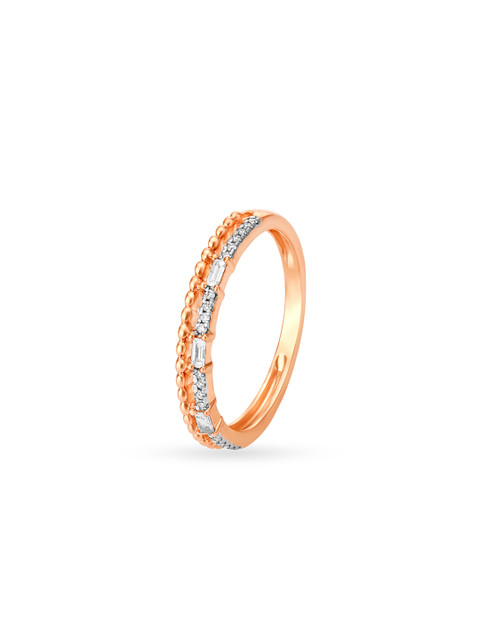

Mia by Tanishq Women 14KT Rose Gold Diamond Finger Ring