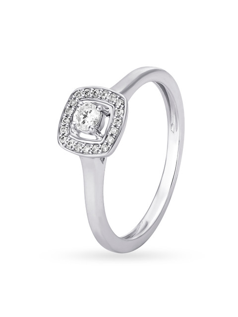 

Mia by Tanishq Women 14KT White Gold Diamond Finger Ring