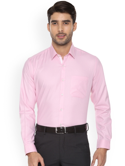 

Louis Philippe Men Pink Slim Fit Solid Formal Shirt