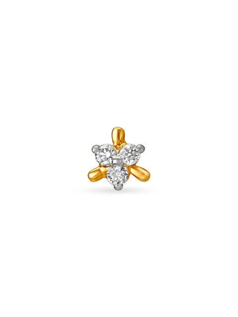

Mia by Tanishq Women 14KT Yellow Gold Diamond Nose Pin